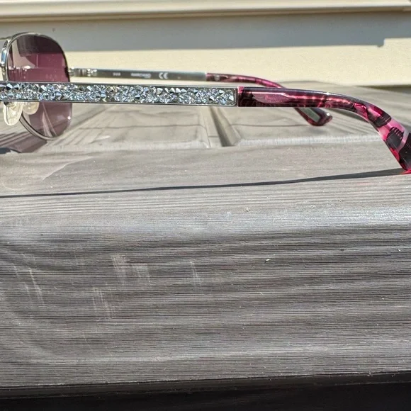 Guess by Merciano Crystal Accent Aviator Sunglasses - Picture 6 of 9